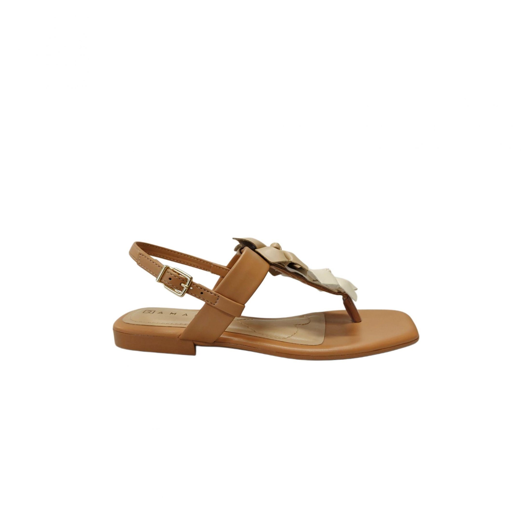 Ramarim Sandalia Rasteira Feminina Flowers Ref. 2425203