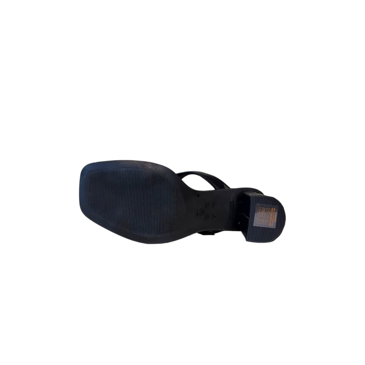 Ramarim Tamanco Feminino em Couro Salto Bloco 7 cm Ref. 2550202 Preto 4