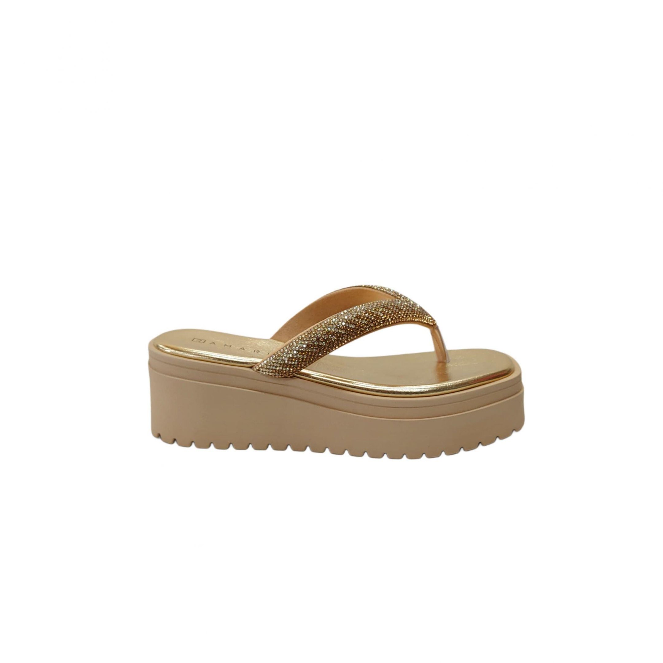 Ramarim Tamanco Plataforma Feminino com Strass Ref. 2445231