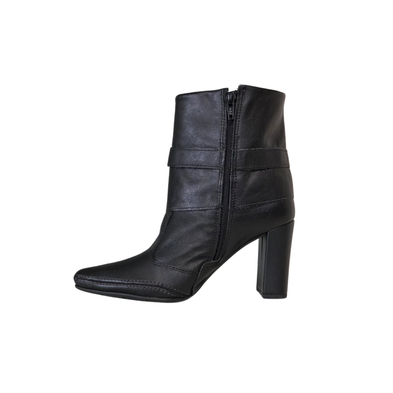 Ramarim Total Comfort Bota Cano Curto em Couro Ref. 2615103 Preto 2