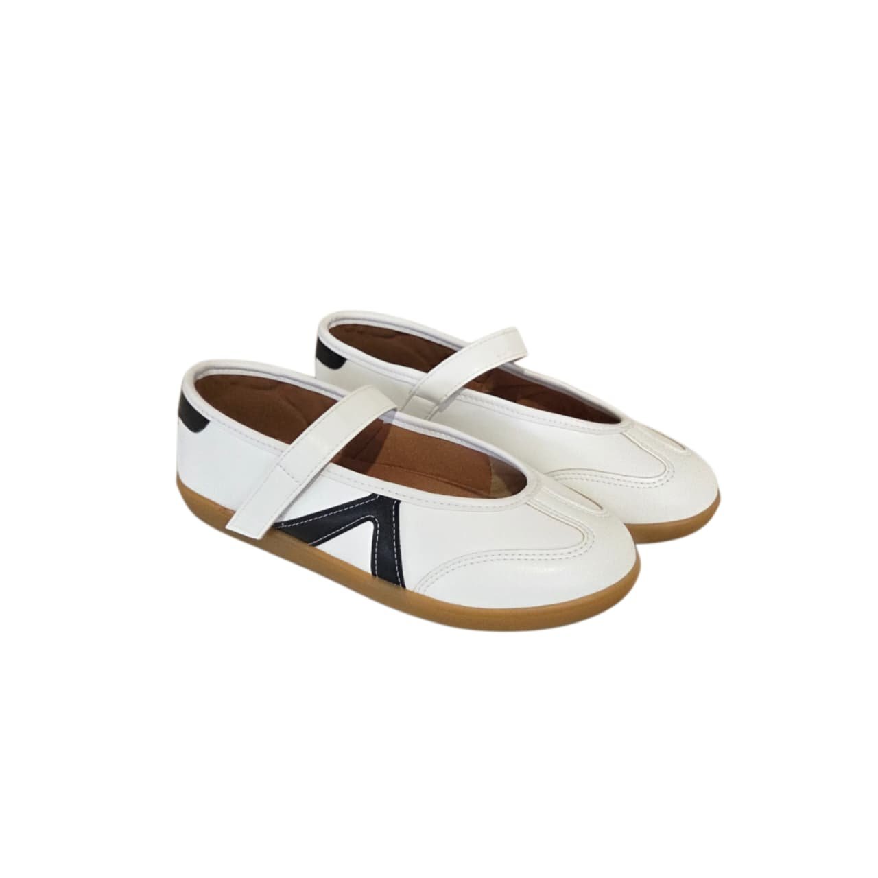 Vizzano Tenis Casual Mary Jane Feminino Ref. 1430.128 Branco/Preto 2