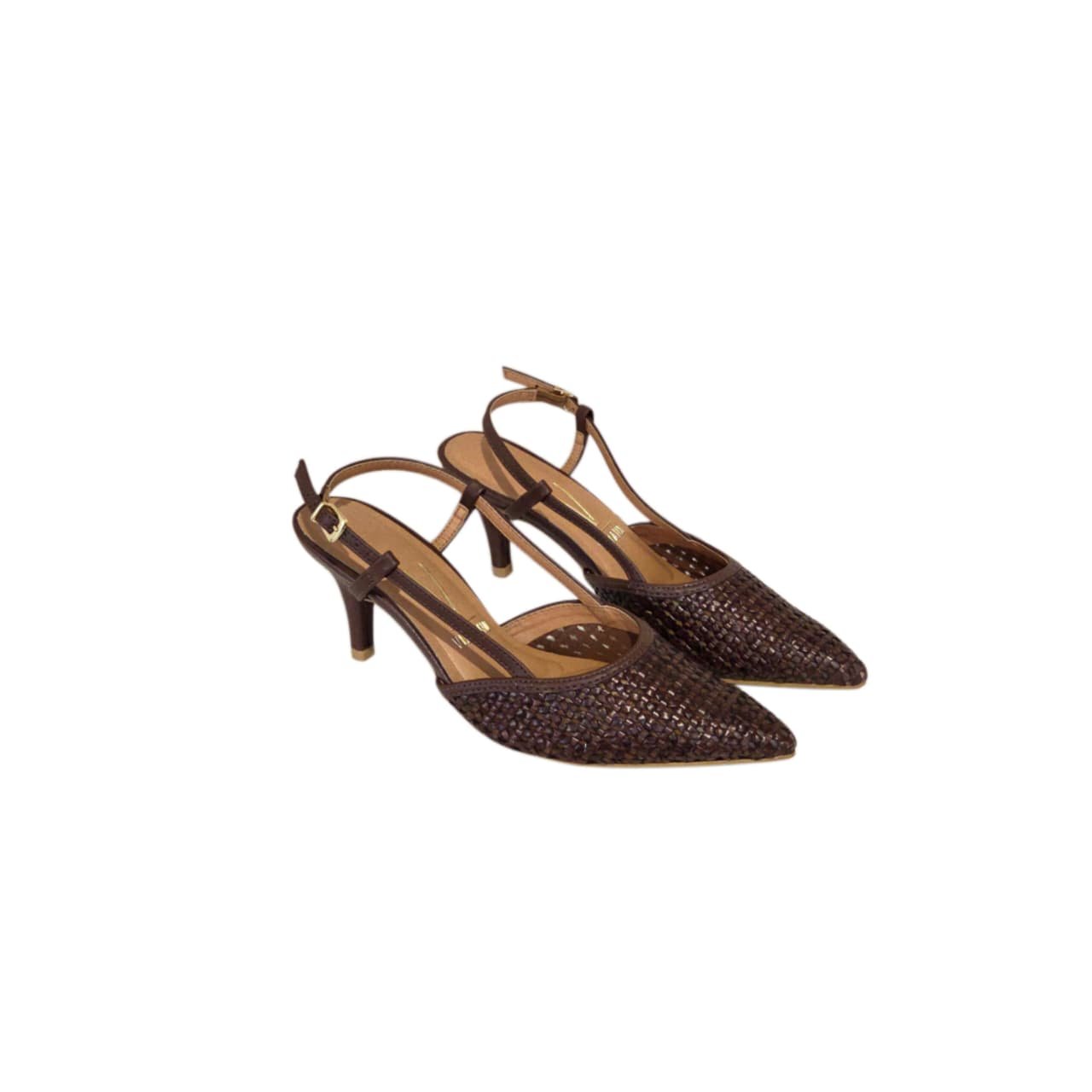 Vizzano Scarpin Slingback Salto 6,5 cm Ref. 1185.1161 Chocolate 2