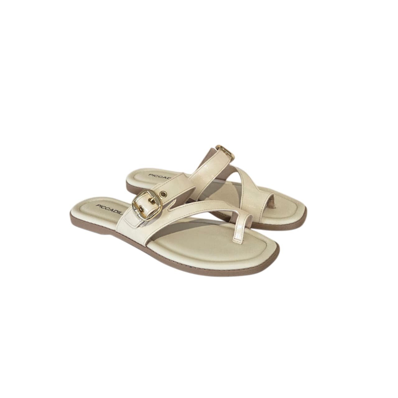 Piccadilly Chinelo De Dedo Flat Feminino Ref. 508095 Off White 2