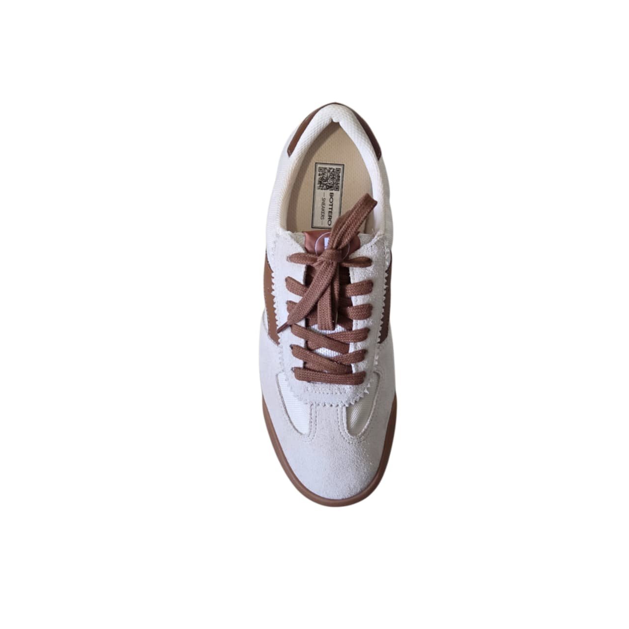 Bottero Tenis Casual Feminino em Couro Ref. 370803 Marfim 9