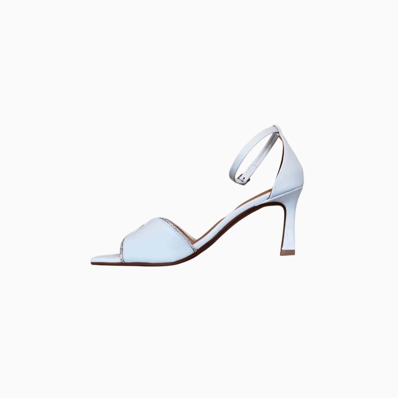 Ramarim Sandalia para Casamento Salto 7 cm Ref. 2625202 Branco 3