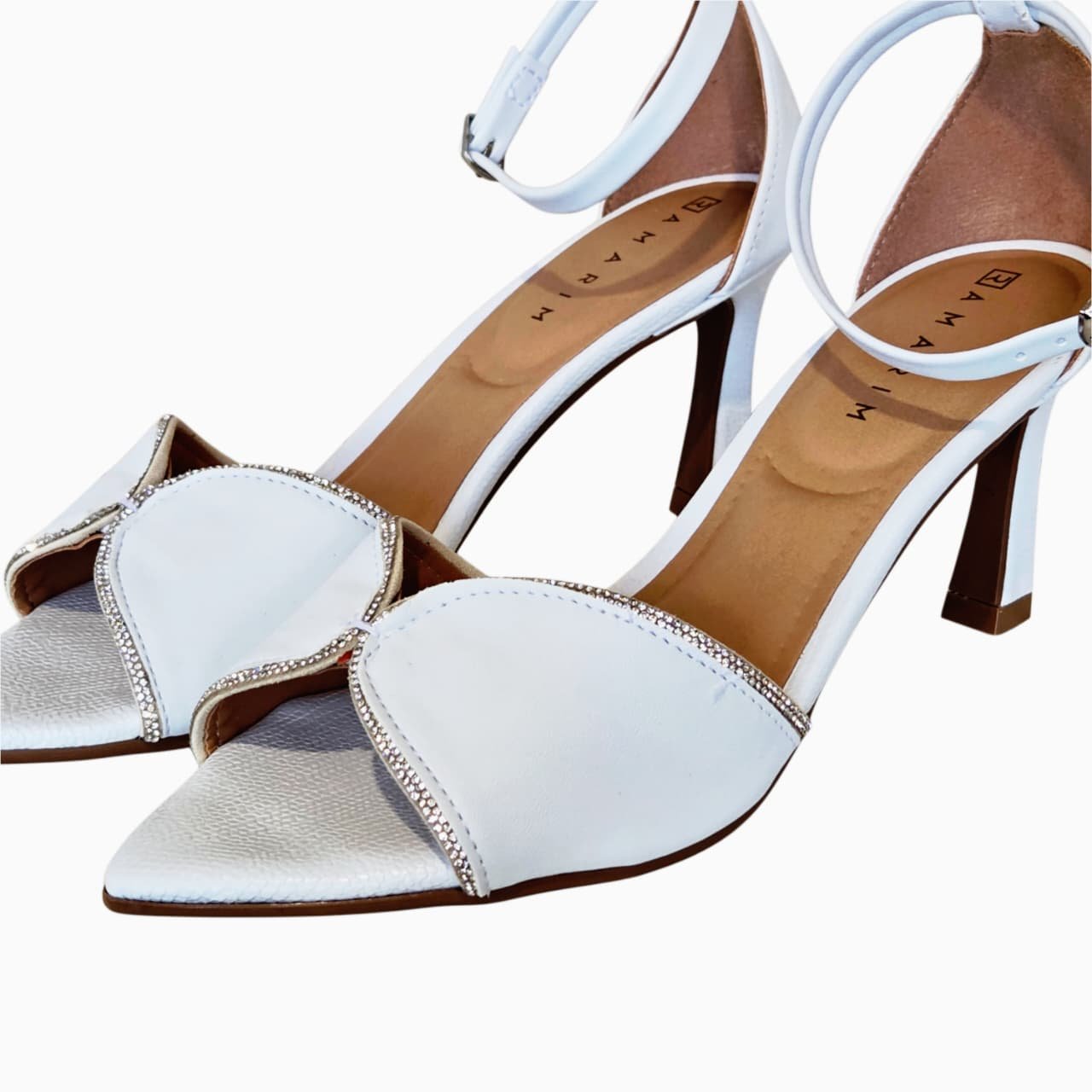Ramarim Sandalia para Casamento Salto 7 cm Ref. 2625202 Branco 9