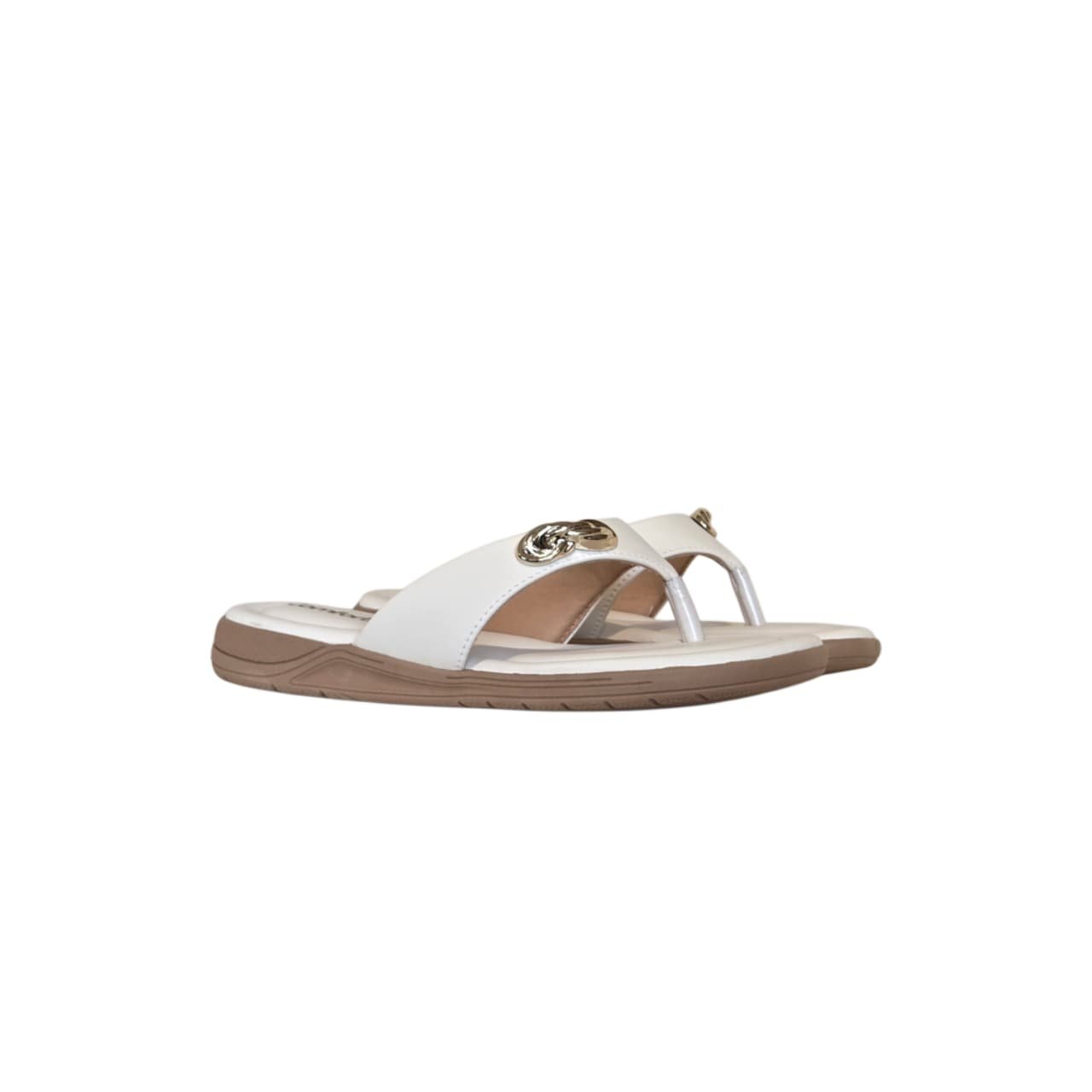Comfortflex Chinelo Flat de Dedo Feminino Ref. 2680401 Coconut 5
