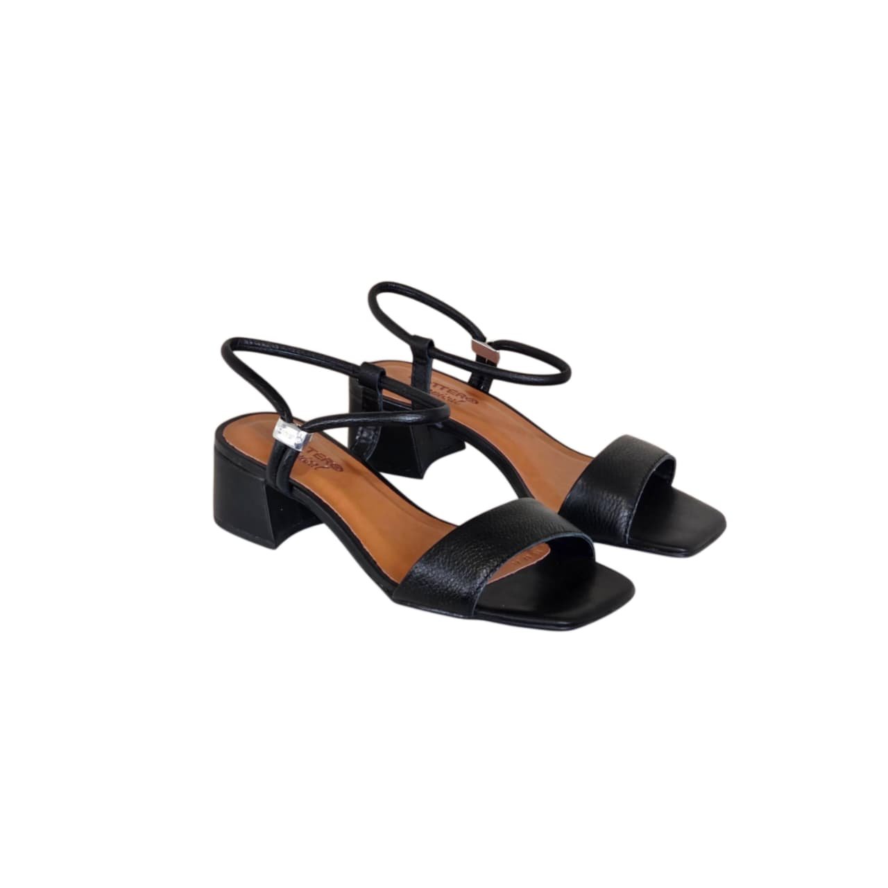 Bottero Sandalia Feminina em Couro Salto 4,5 cm Ref. 374017 Preto 2