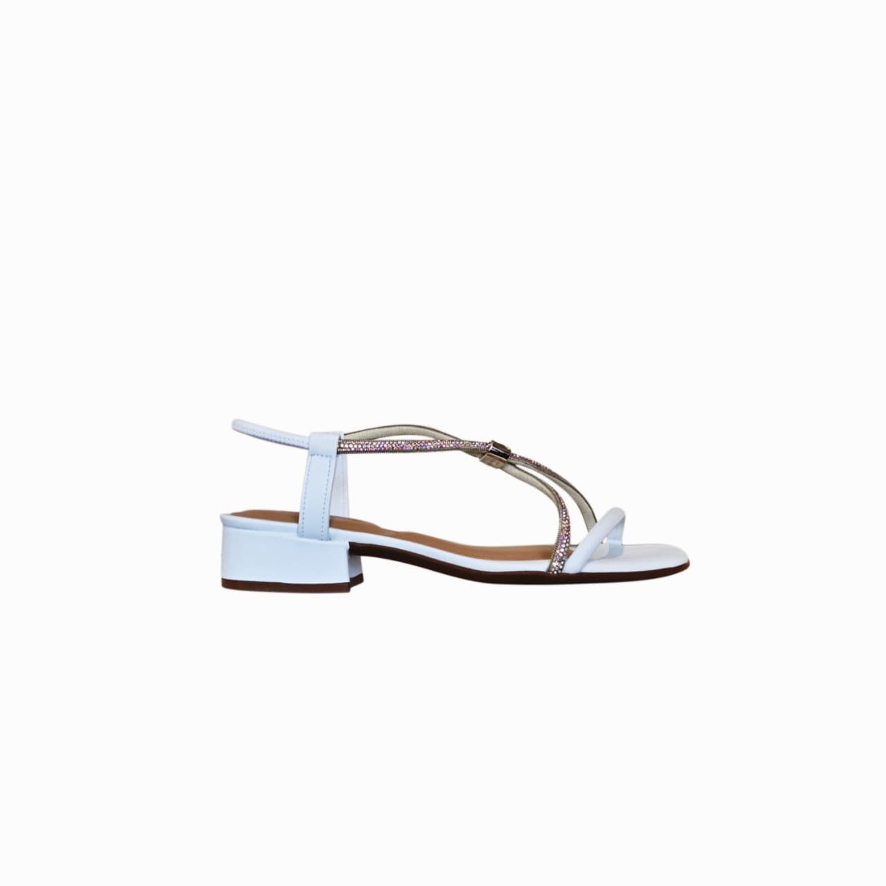 Ramarim Sandalia Feminina com Strass Salto 3 cm Ref. 2648201