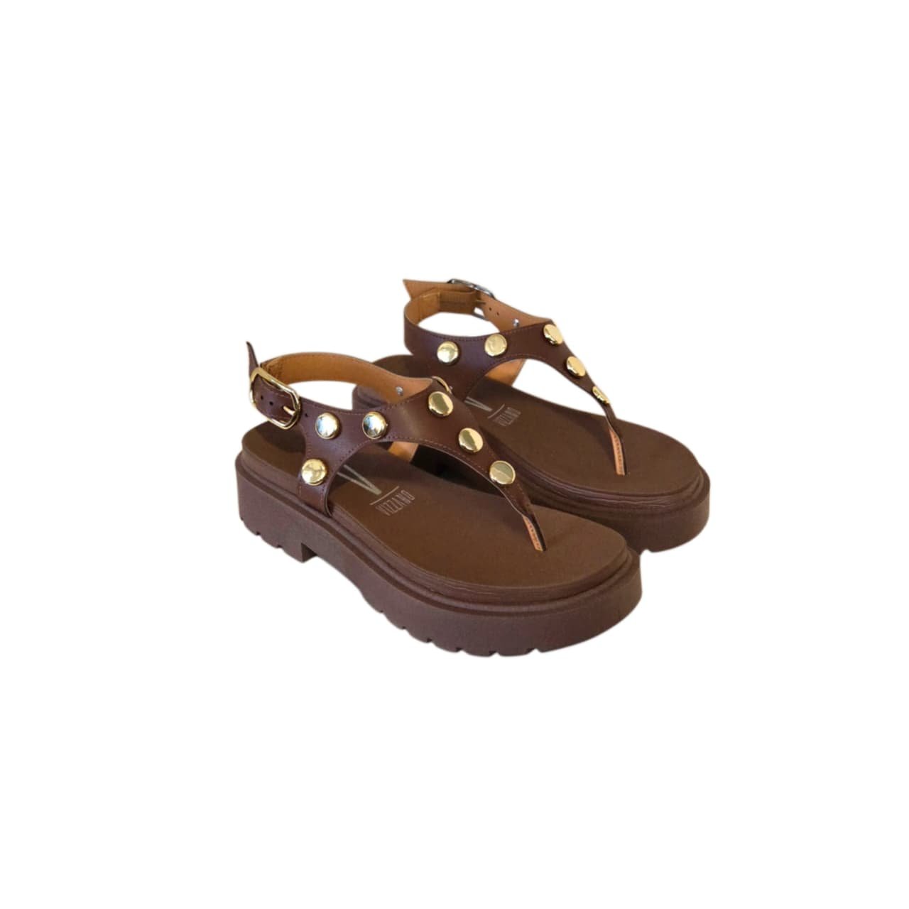 Vizzano Sandalia Tratorada Feminina Ref. 6499.134 Chocolate 2