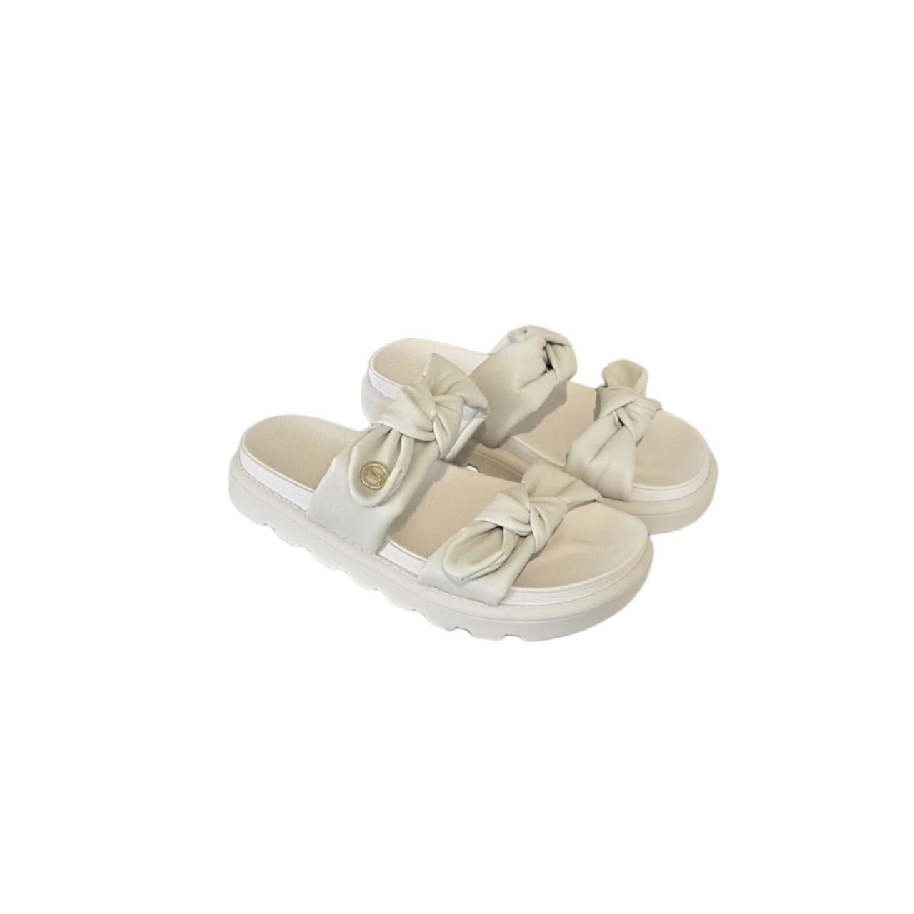 Vizzano Chinelo Flatform Tratorado Tiras Comfy Ref. 6510.138 Branco Off 2