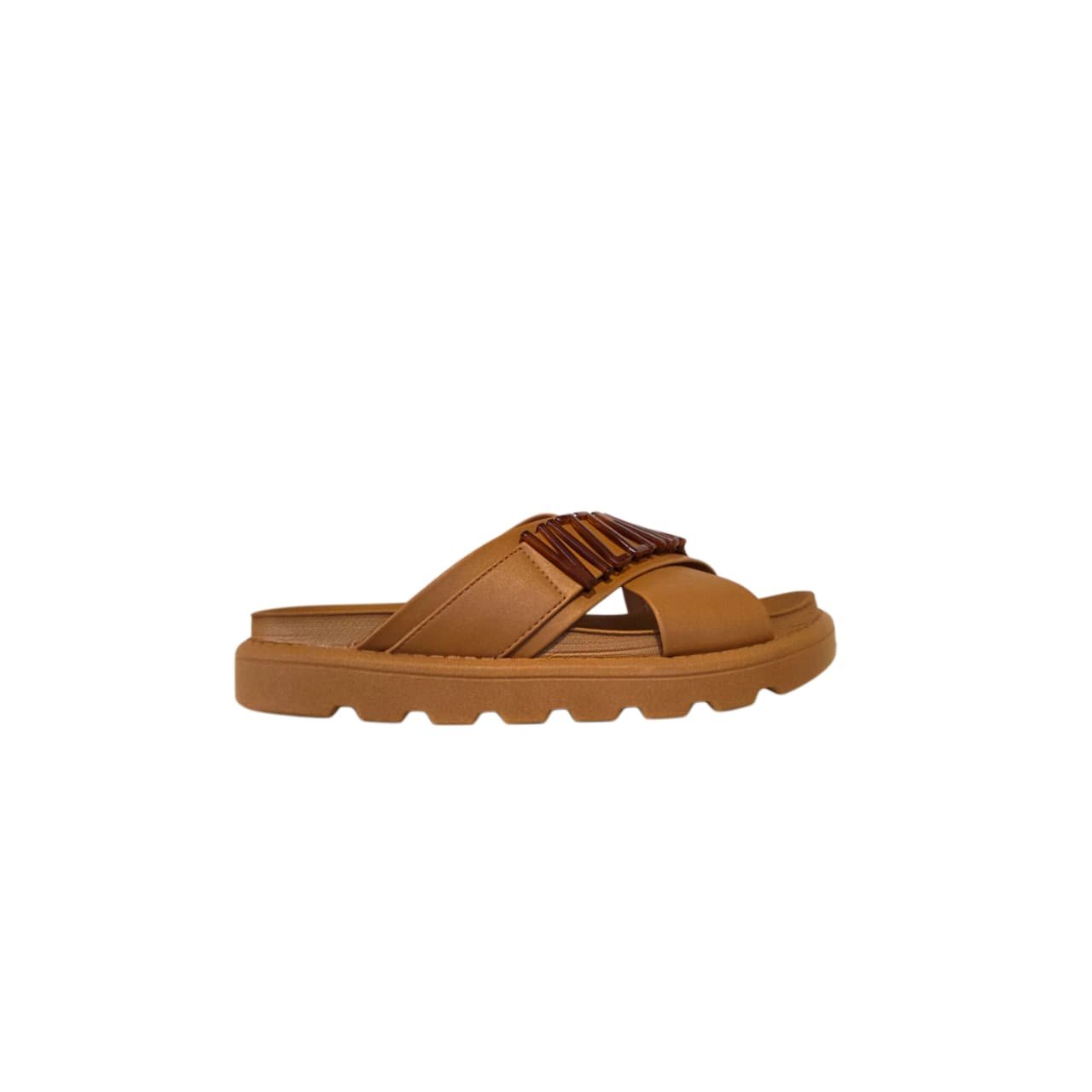 Vizzano Chinelo Flatform Tratorado Tira Cruzada Ref.6510.122