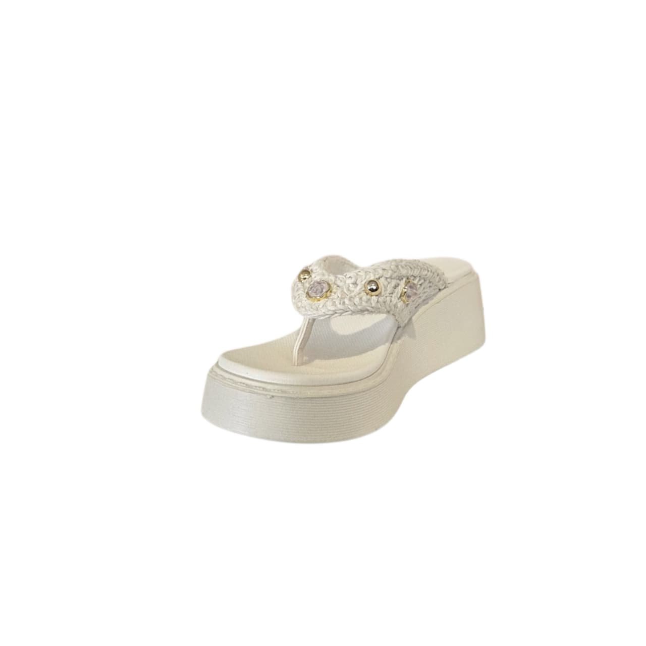 Vizzano Tamanco Plataforma Feminino Ref. 6525.221 Branco 2
