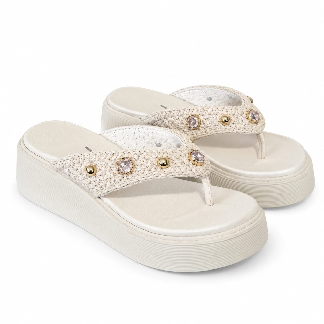 Vizzano Tamanco Plataforma Feminino Ref. 6525.221 Branco 10