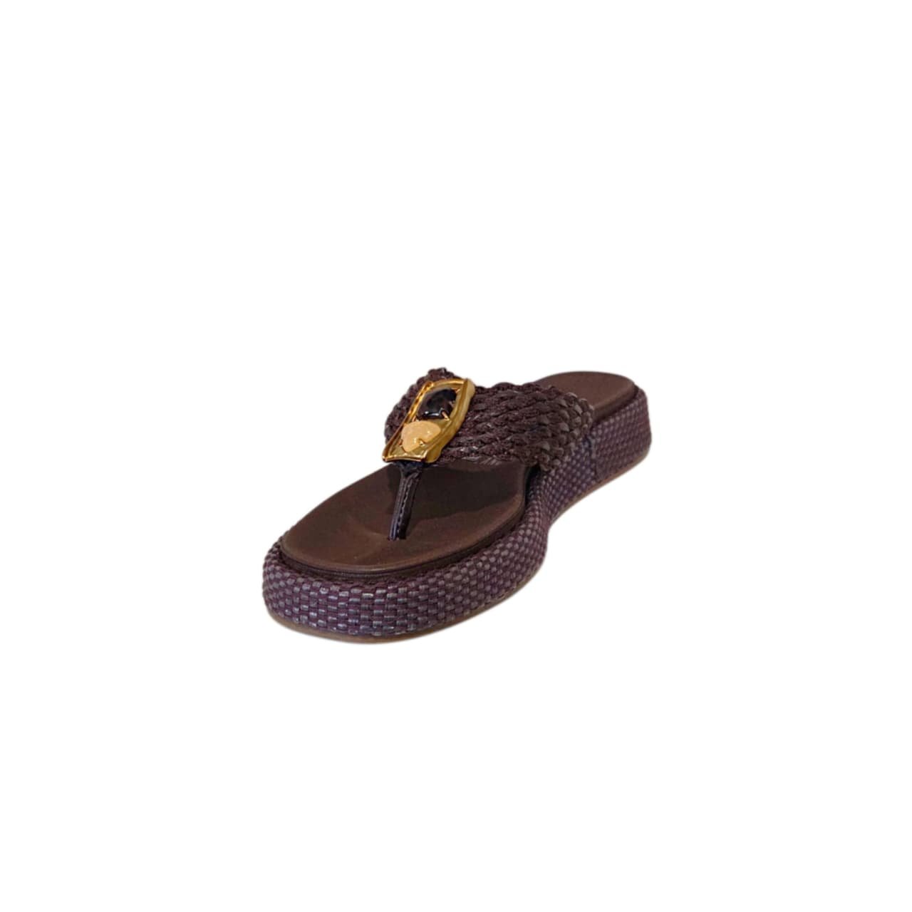 Vizzano Chinelo Flatform Feminino Ref. 6506.133 Chocolate 2