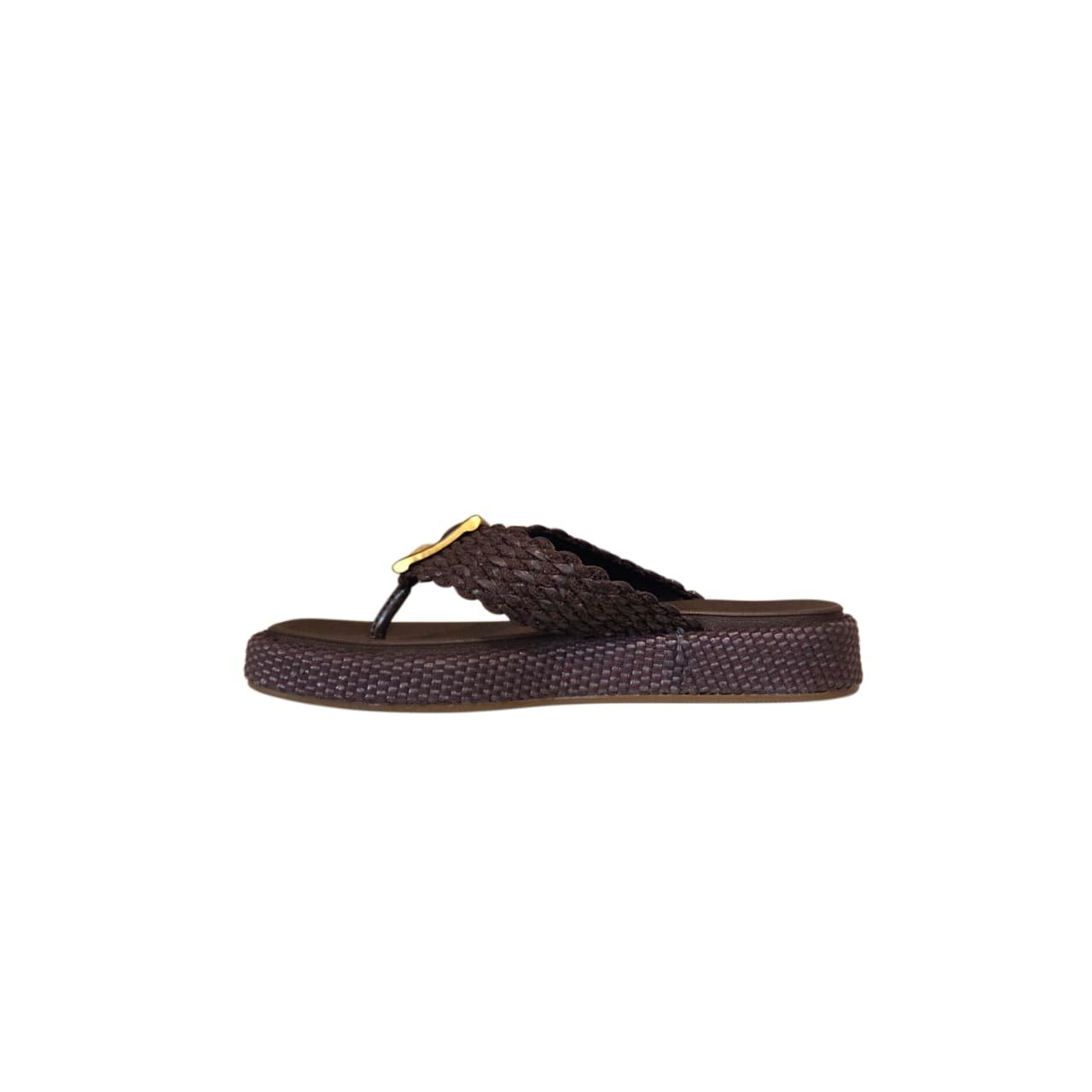 Vizzano Chinelo Flatform Feminino Ref. 6506.133 Chocolate 3