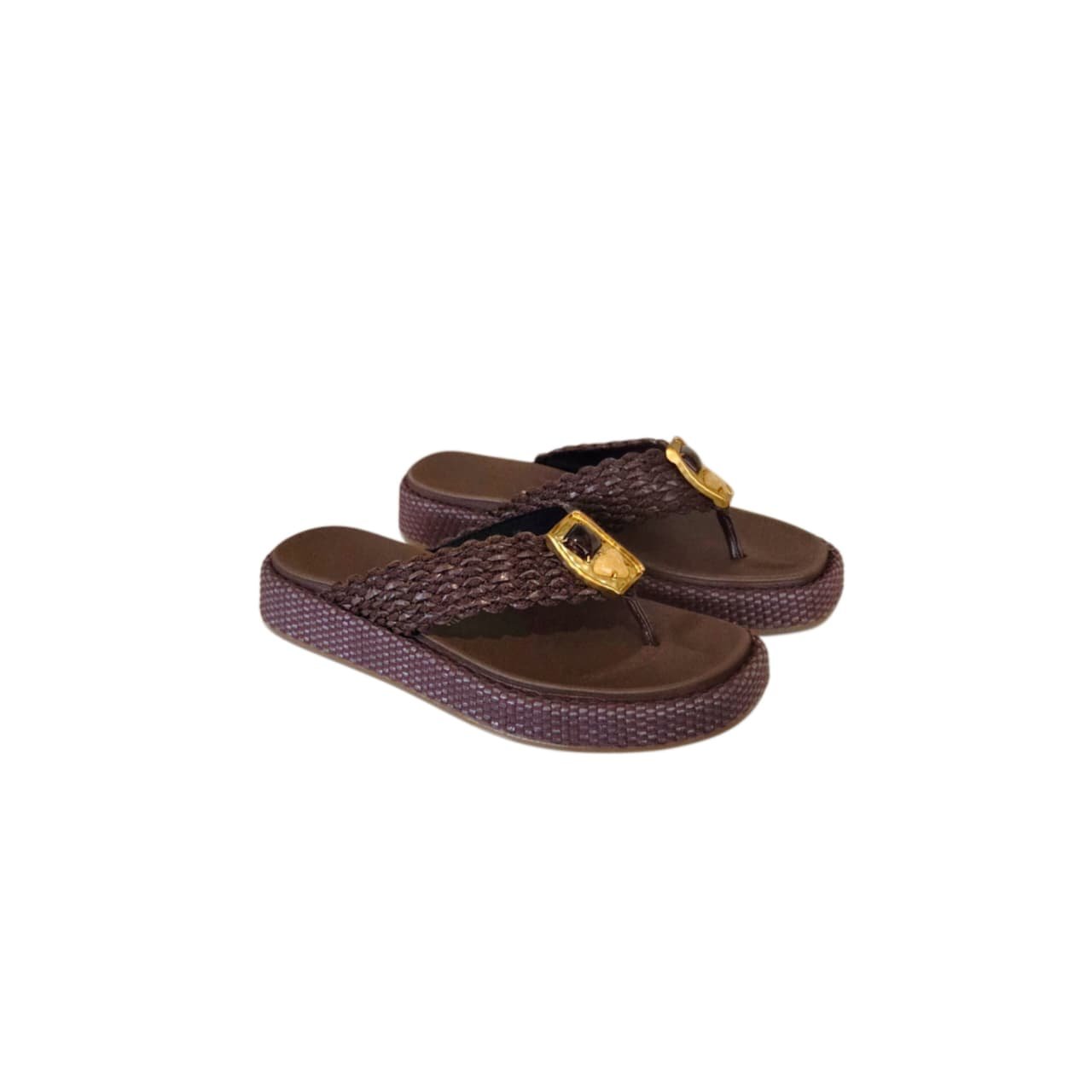 Vizzano Chinelo Flatform Feminino Ref. 6506.133 Chocolate 6