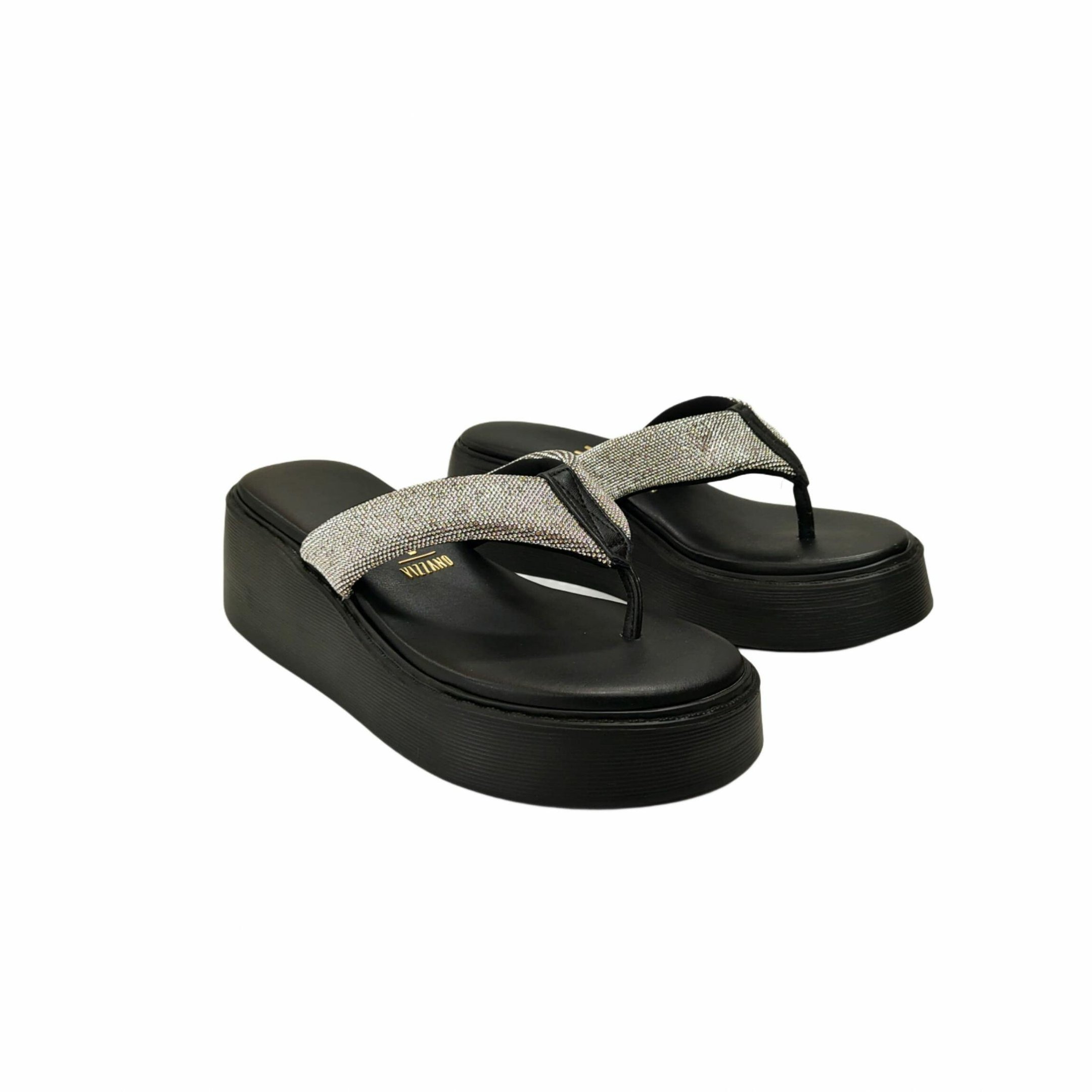 Vizzano Tamanco Plataforma Feminino com Strass Ref. 6525.104