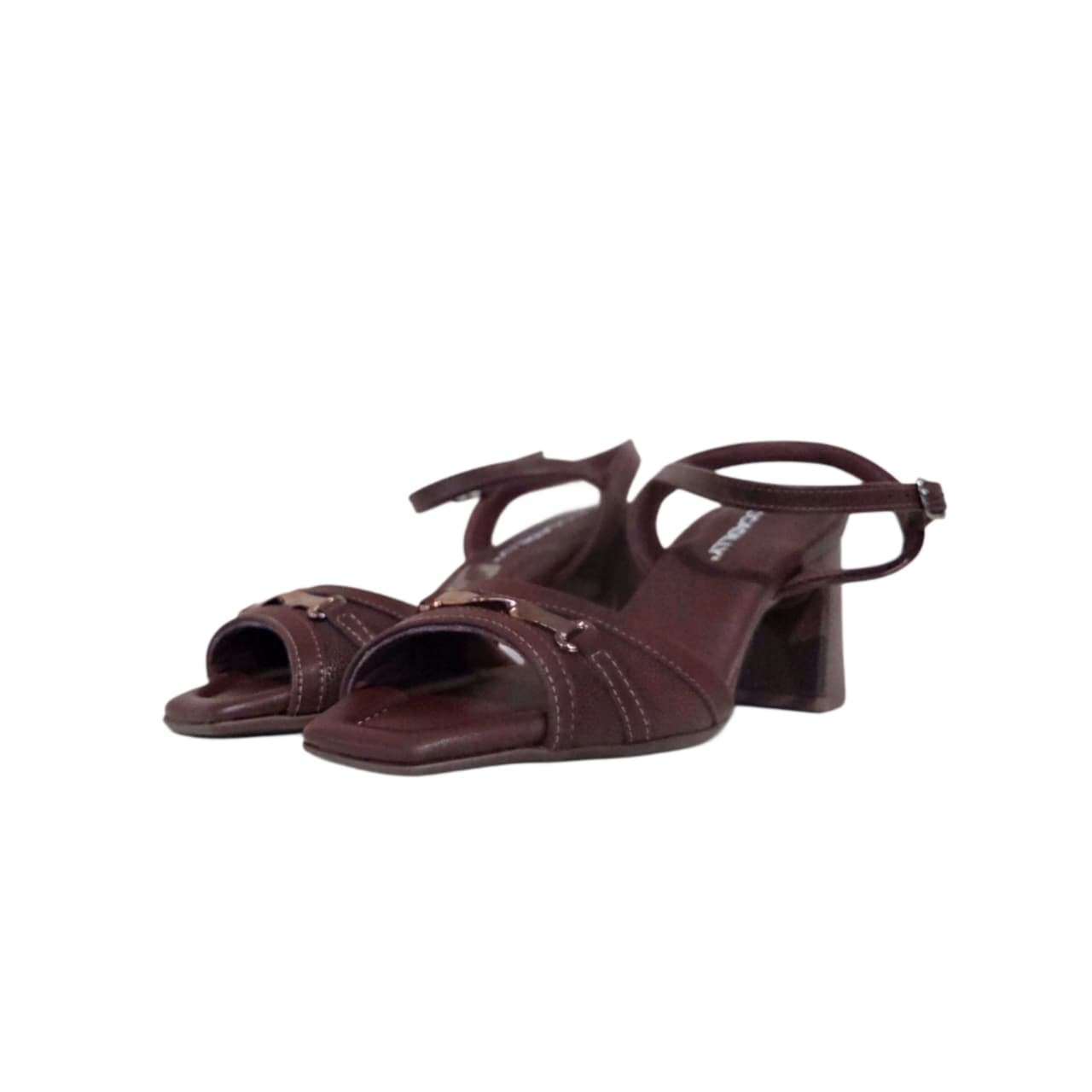Piccadilly Sandalia Feminina Salto Bloco 7 cm Ref. 626064 Cacau 7
