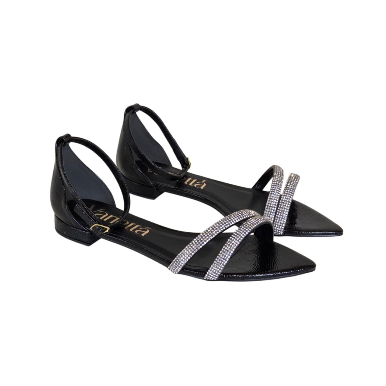 Varietta Sandalia Rasteira Feminina Bico Folha Ref. 1670990