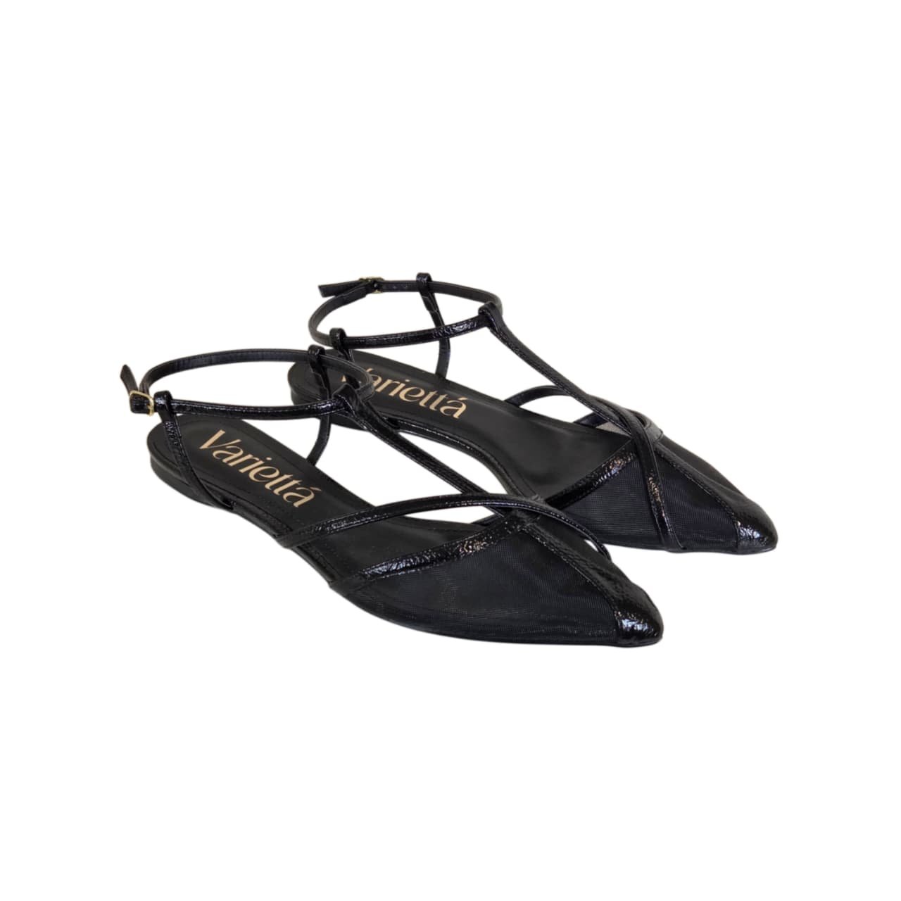 Varietta Sapatilha Slingback Feminina Ref. 2643642 Preto 2