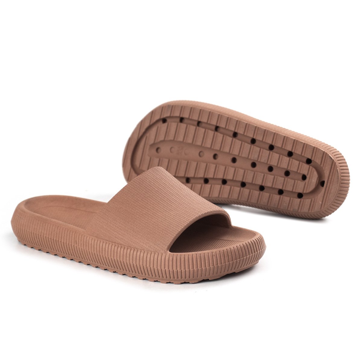 Chinelo Nuvem Feminino Ortopedico Anatomico Macio Leve Confortavel Resistente Marrom 4