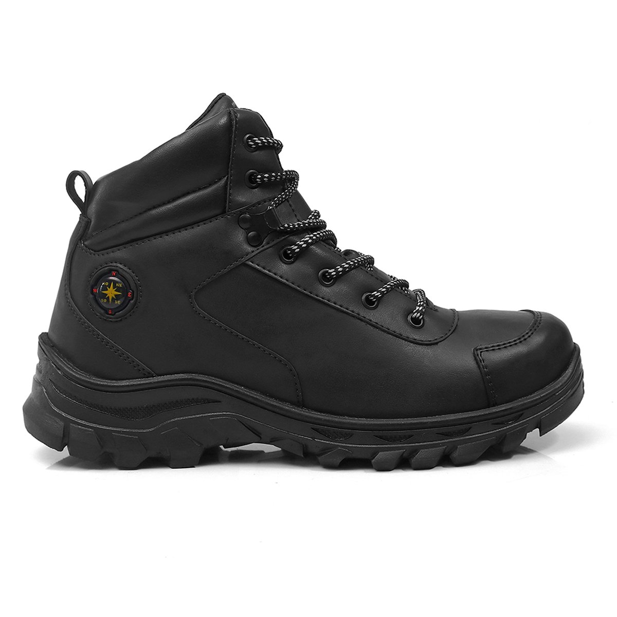 Bota Masculina Trakking Bredeni Coturno Estilo Adventure Confortavel Leve Preto 3