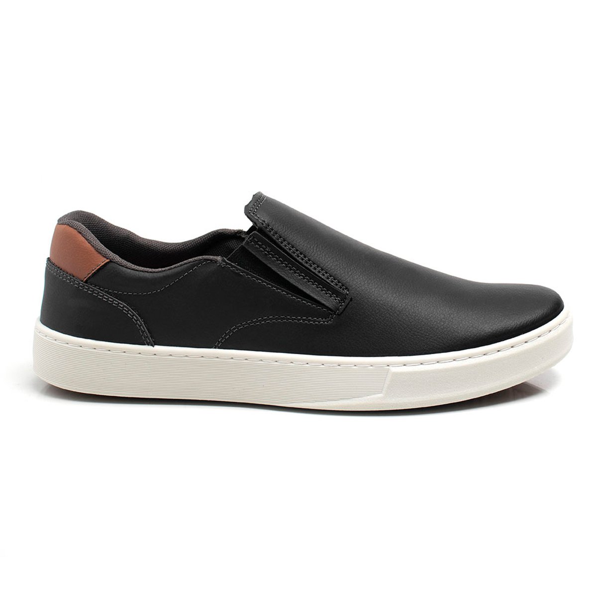 Sapatenis Casual Slip On Masculino Com Carteira Tenis Moderno Macio Dia a Dia