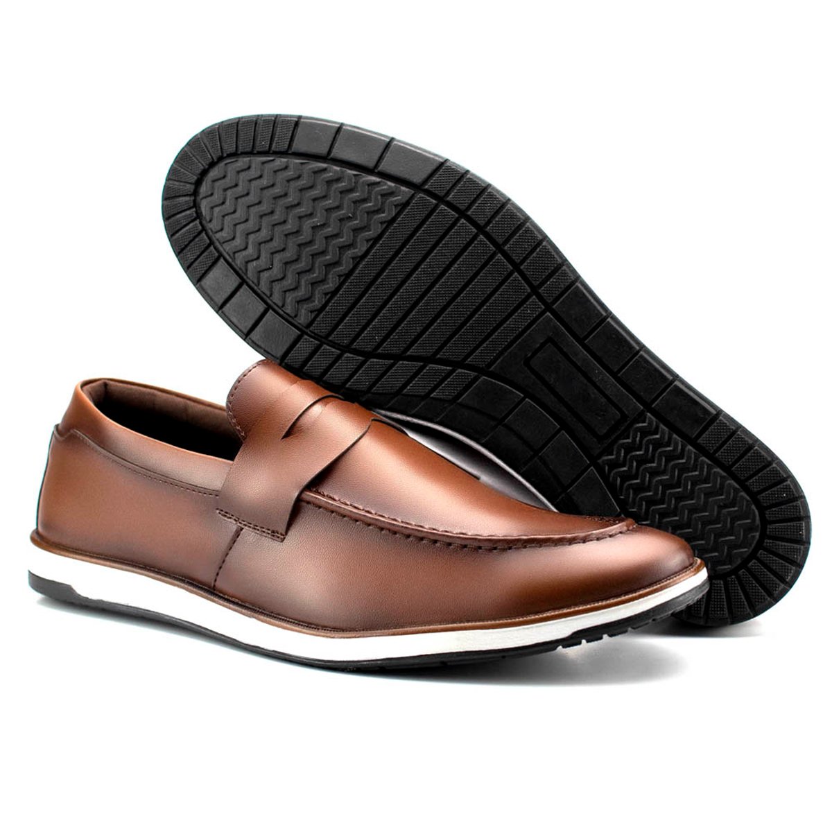 Sapato Masculino Bredeni Social Conforto Qualidade Elegancia Marrom 4
