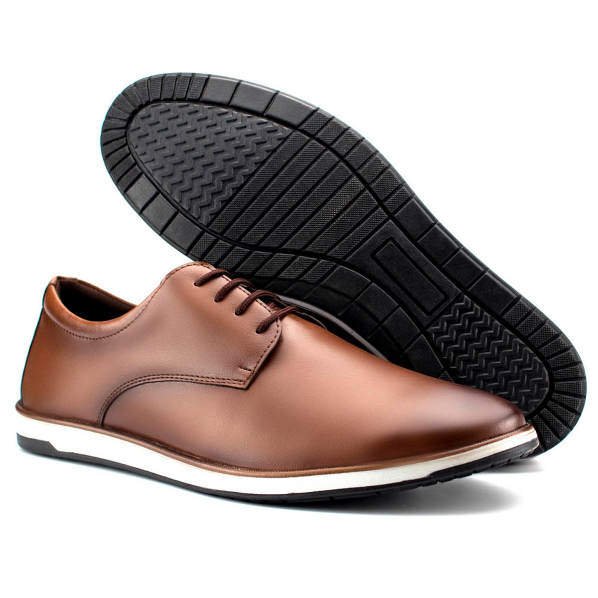 Sapato Social Masculino Bredeni Conforto Qualidade Elegancia Marrom 4