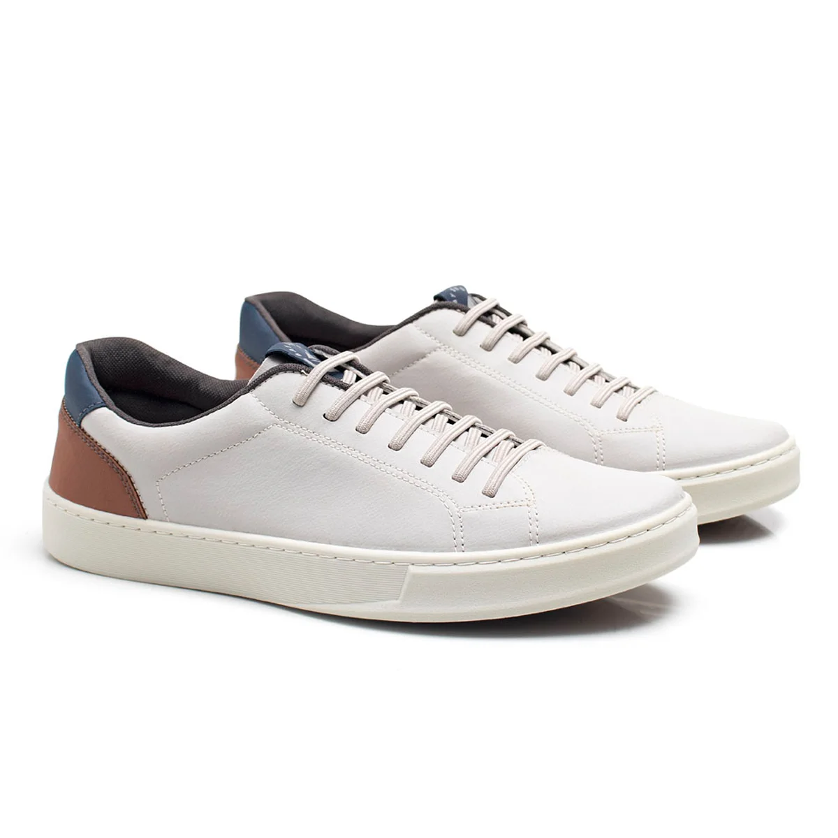Sapatenis Casual Masculino Com Carteira Bredeni Cadarco Dia a Dia Confortavel Cinza 3
