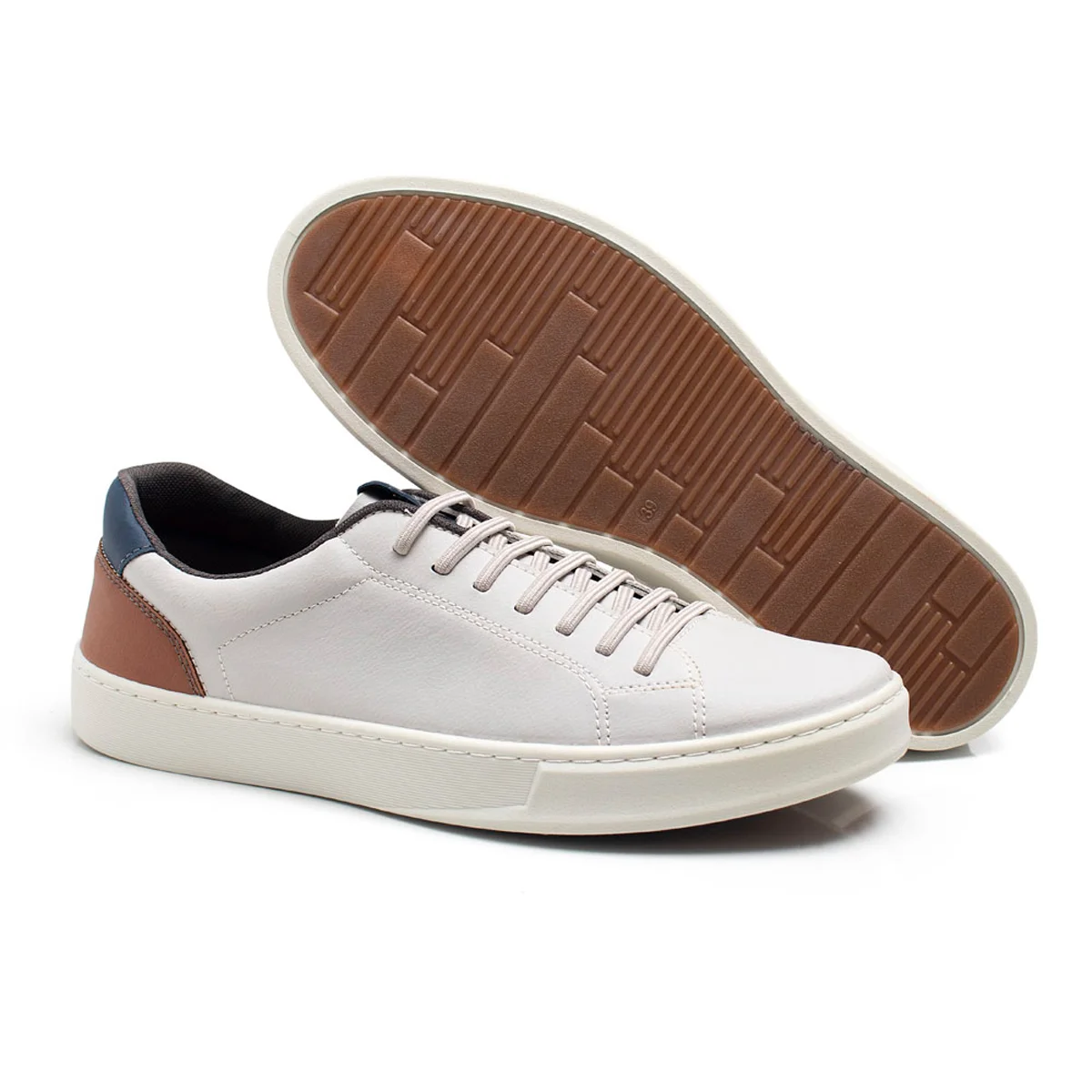 Sapatenis Casual Masculino Com Carteira Bredeni Cadarco Dia a Dia Confortavel Cinza 4