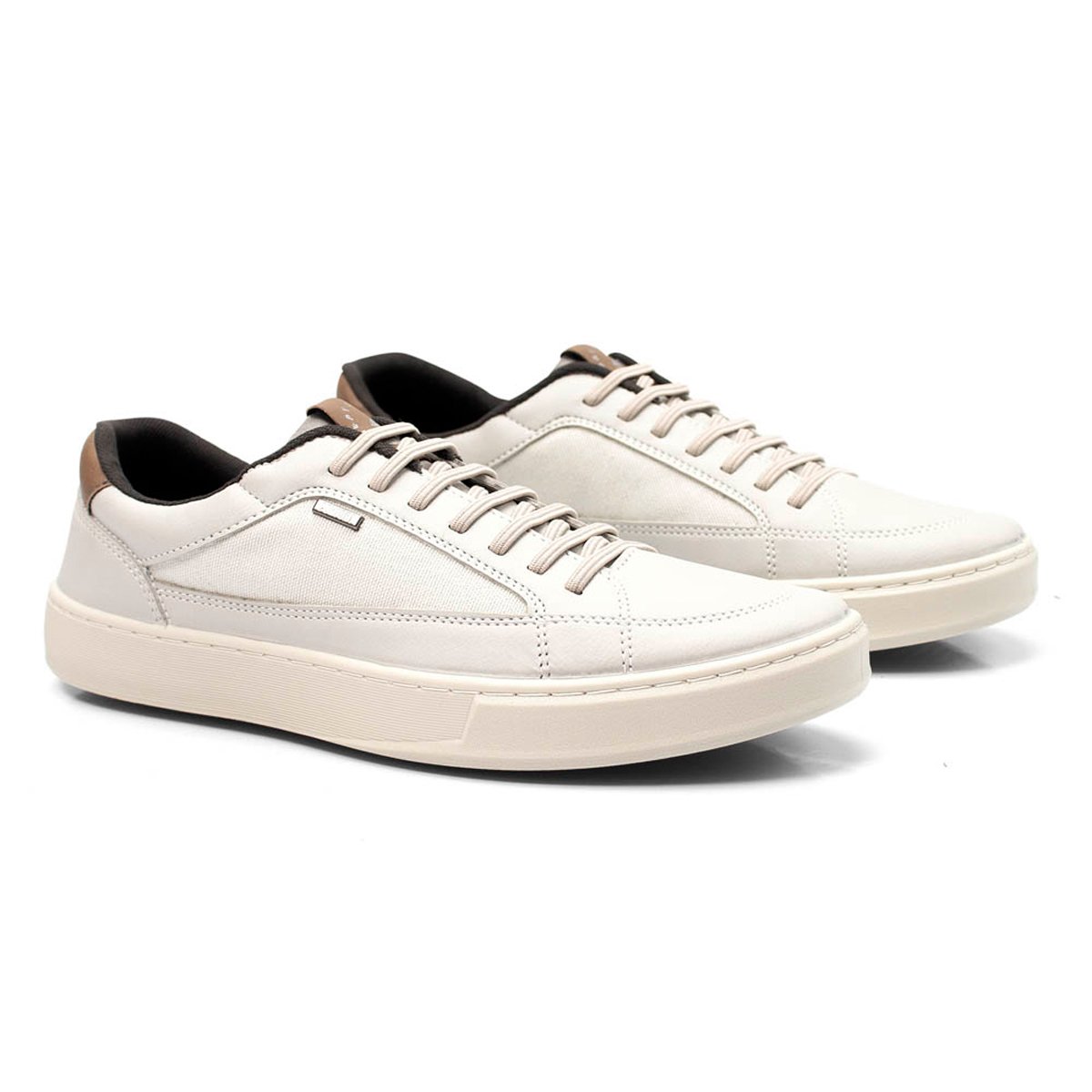 Sapatenis Masculino Bredeni Casual Conforto Dia a Dia Versatil Caminhada Passeio Macio Leve Branco 3