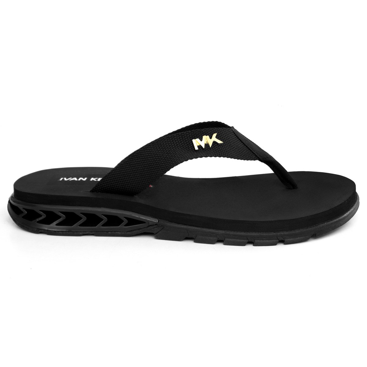 Chinelo Masculino Anatomico Slide Com Relogio Leve Macio Confortavel Antiderrapante Preto 2