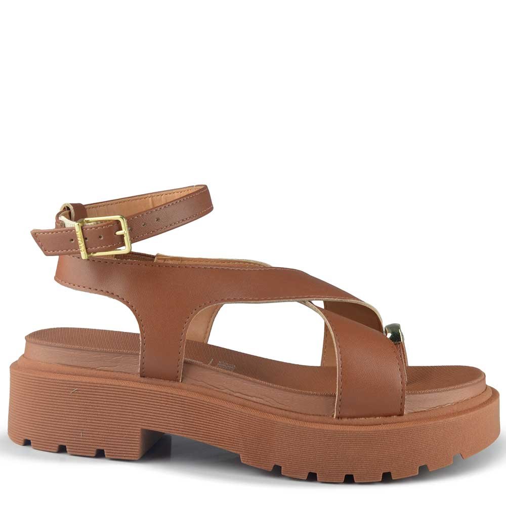 Sandália Flatform Vizzano Feminina Tratorada 6499.122