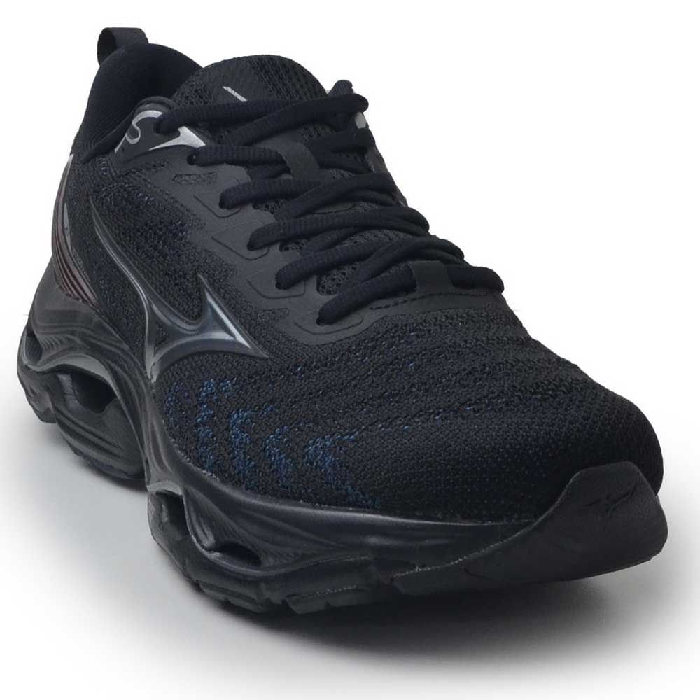 Tênis Esportivo Mizuno Masculino Stratos 2 101075075 Preto/Azul 2