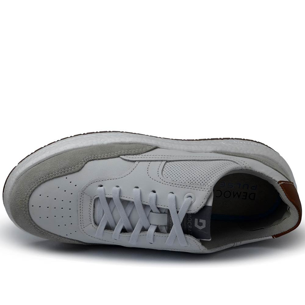 Sapatênis Democrata Masculino Drake Pulse 600101 Cinza 4