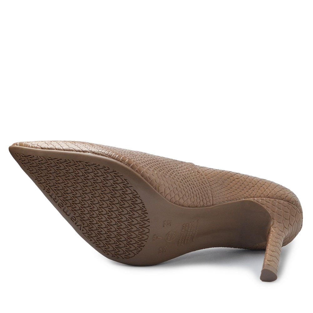 Scarpin Via Marte Feminino 044-017-01 Bege 5