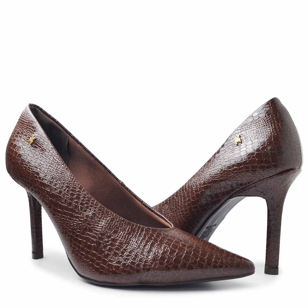 Scarpin Via Marte Feminino 044-018-01 Marrom 6