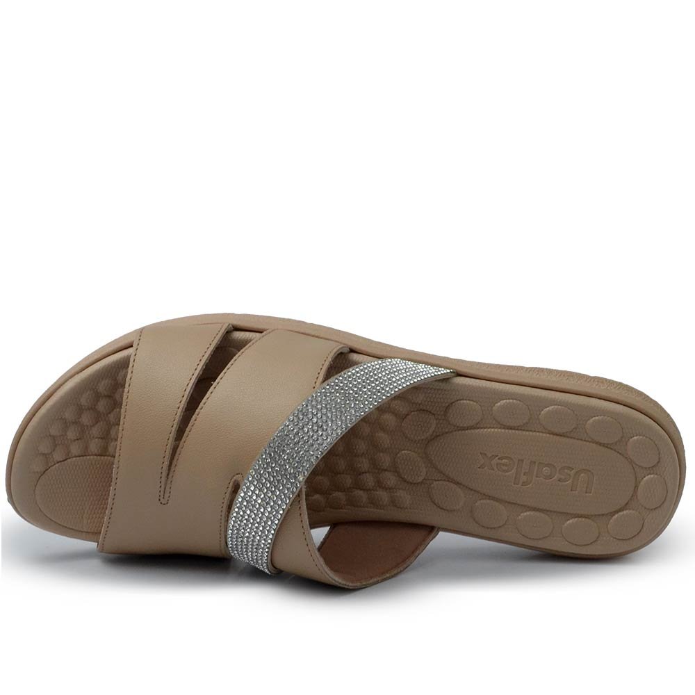 Tamanco Usaflex Feminino PA03002 Bege 4