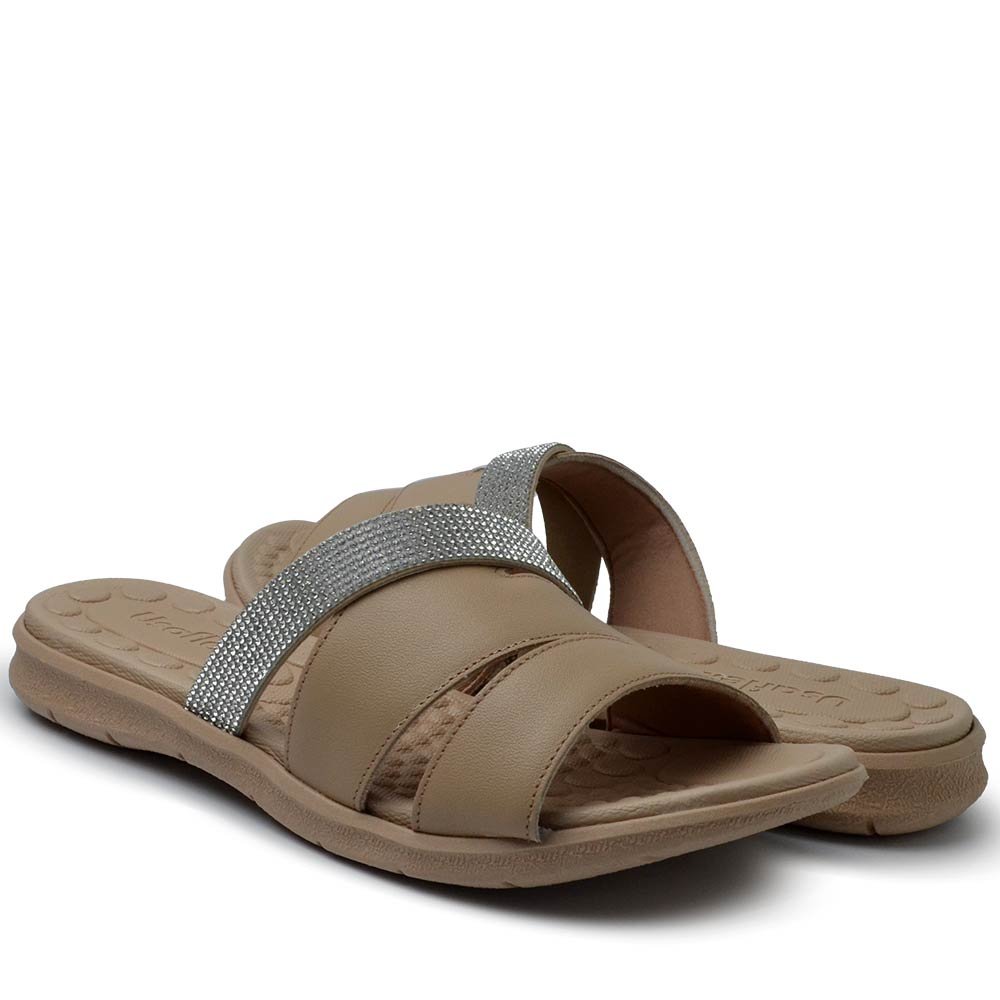 Tamanco Usaflex Feminino PA03002 Bege 6