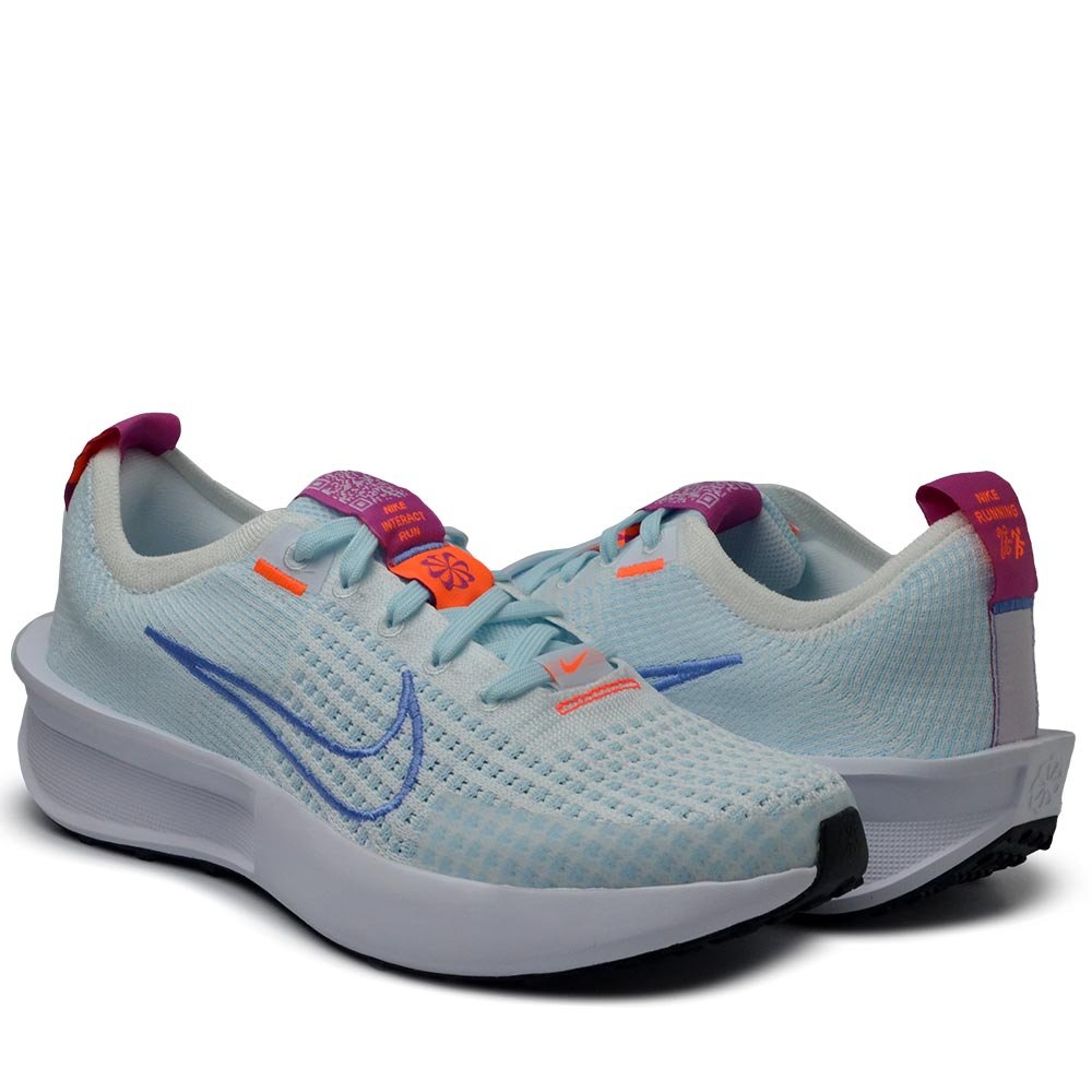 Tênis Esportivo Nike Feminino Interact Run FD2292-107 Azul 5