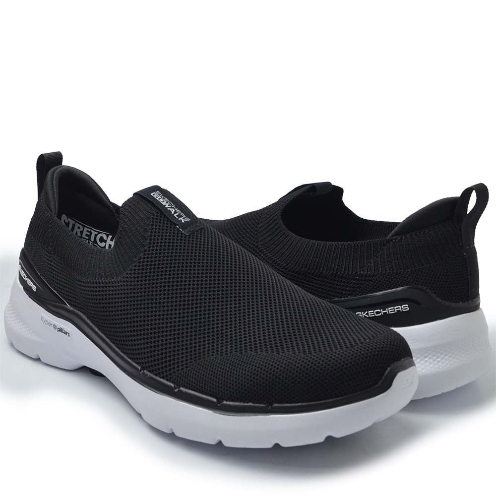Tênis Esportivo Skechers Masculino Go Walk 6 216267 Preto 6