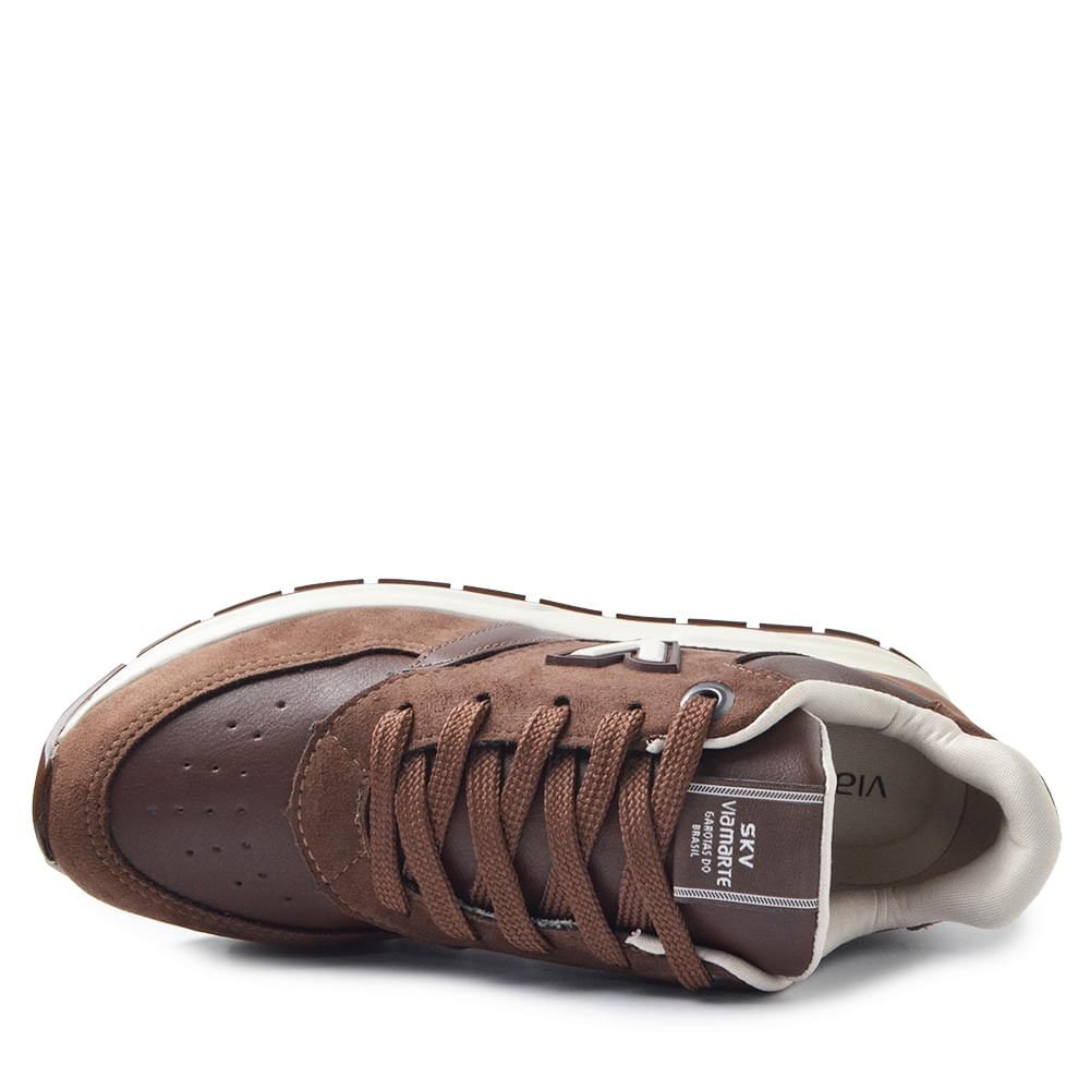 Tênis Casual Via Marte Feminino 242-016-15 Marrom 4