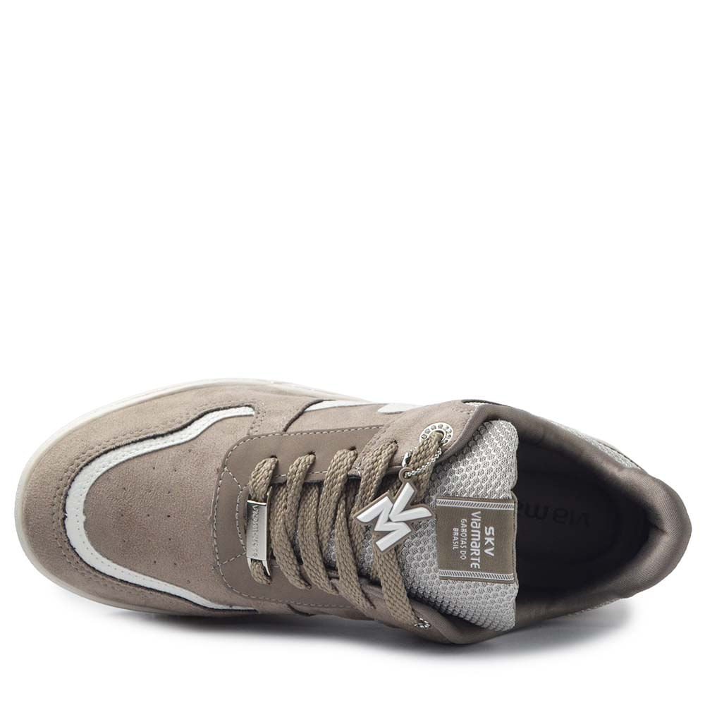 Tênis Casual Via Marte Feminino 287-007-12 Bege 4
