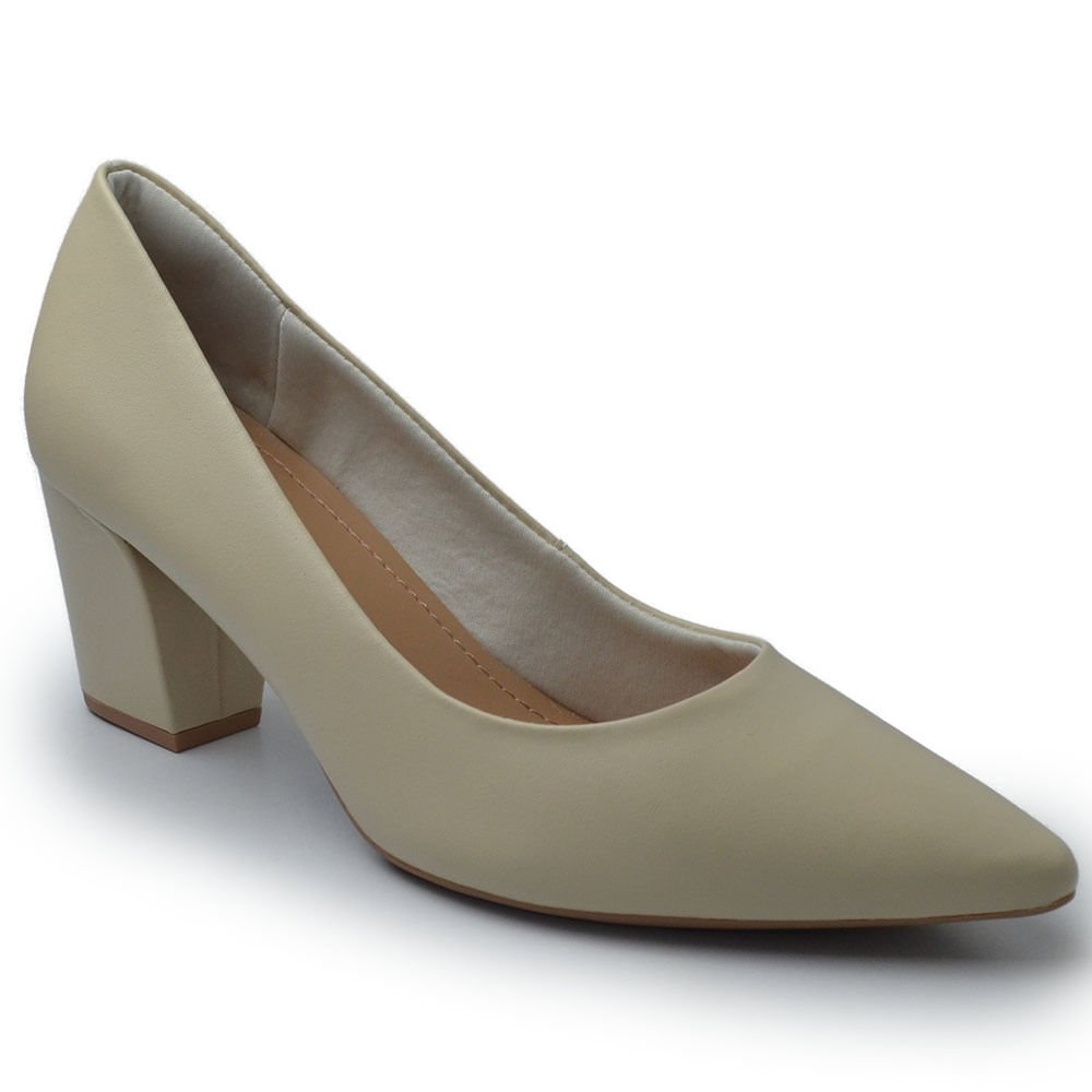 Scarpin Usaflex Z7614 Bege 2