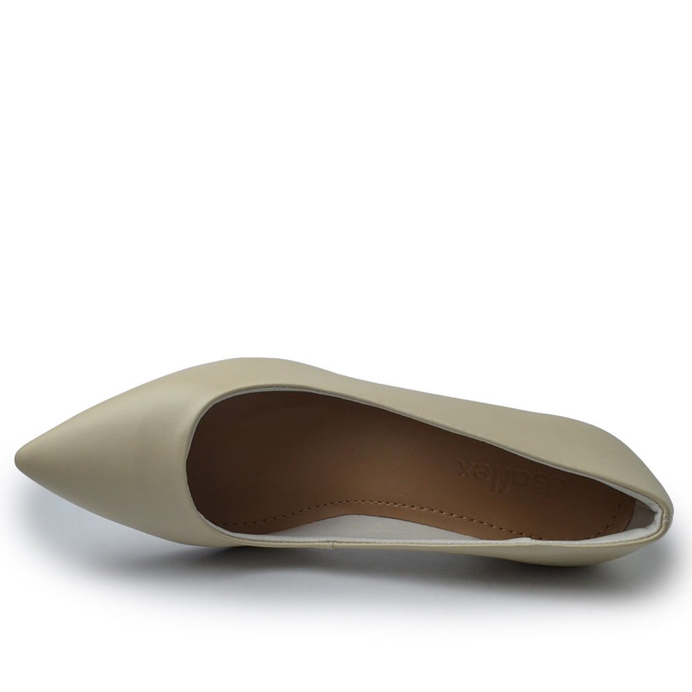 Scarpin Usaflex Z7614 Bege 4