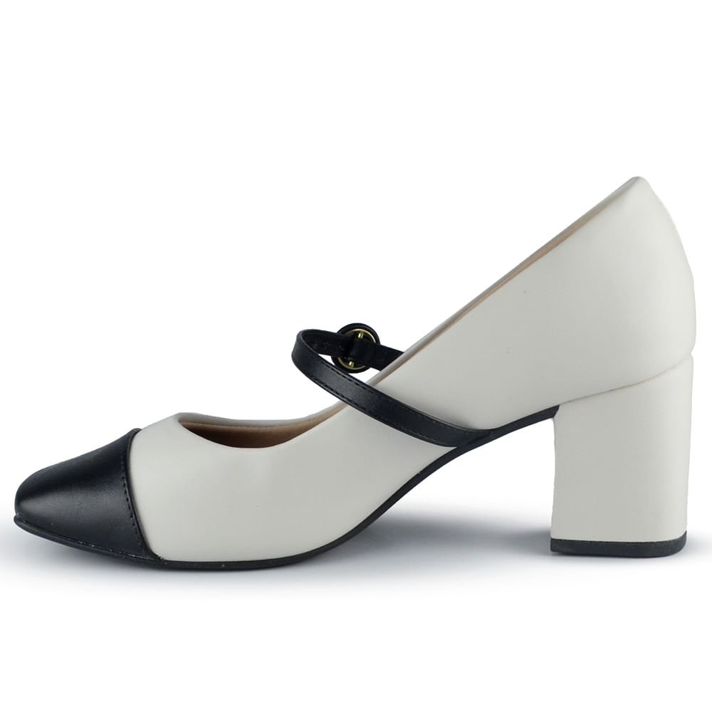 Sapato Cazzualen Feminino Mary Jane 94012 Branco 3