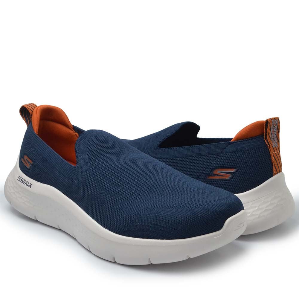 Tênis Casual Skechers Masculino Go Walk 216482 Azul 6