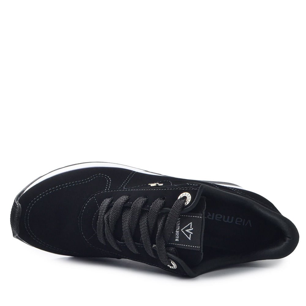 Tênis Casual Via Marte Feminino 046-020-01 Preto 4